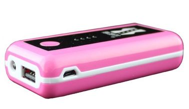 Minitragbares Energie-Bank-Allgemeinhinrosa USB für iPhone/Samsung