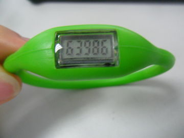 Fördernde Silikonkautschuk-Manschetten-Pedometer-Uhr, Multifunktionsbewegungs-Silikon-Manschetten-Uhr
