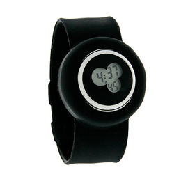 Gelee-Digital-Warnungs-Quarz-Uhr der Silikon-Manschetten-Uhr-XL 43MM schwarze