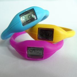 Schwarze Silikon-Manschetten-Uhrenarmband-Sport-Armbanduhr für das Kampieren/wandernd