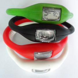 Digital-Silikon-Manschetten-Uhr-Anionen-Ionengummiarmbanduhr mit umweltfreundlichen Materialien