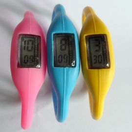 Unisexsilikon-Manschetten-Uhr, Sport-Gummigelee-Ionenwasserdichte Armband-Armbanduhr