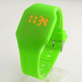 Touch Screen Silikon geführte Uhr-kreative Quarz-Uhren für Studenten