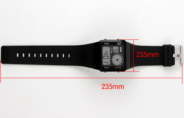 Unisexeilschritt-analog-digitale Uhr-Doppelzeit mit 5 Farbhintergrundbeleuchtung