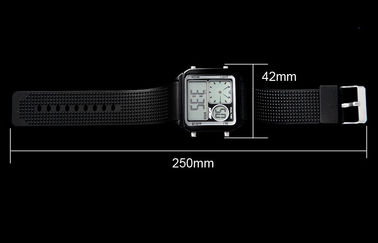 Analoge Uhr EL-Hintergrundbeleuchtung PU-Band LCD, alarmieren Digital-Armbanduhren