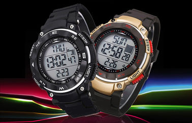 Fördernde ABS Band-Kalender-Armbanduhr-Wasser-beständige runde Digitaluhren