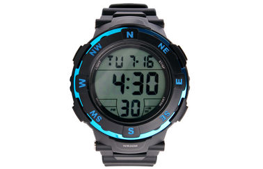 Schwarze wasserdichte Multifunktions-Digitaluhr-tägliche Warnung große LCD-Anzeige