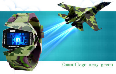 Multifunktions-Digitaluhr Unisex-EL-Hintergrundbeleuchtung 3 ATM-Militär-Armbanduhr