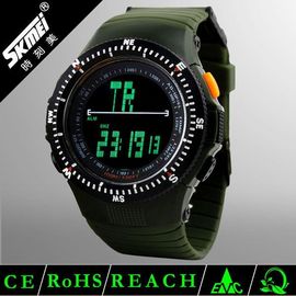 Schwarze Multifunktions-Digitaluhr LCD mit EL-Rücklicht