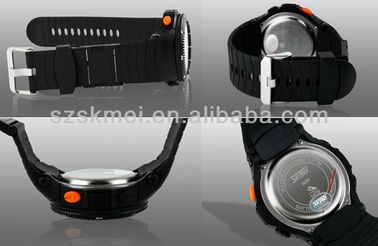 Schwarze Multifunktions-Digitaluhr LCD mit EL-Rücklicht