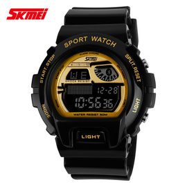 Multifunktions-Digital Armbanduhr LCD mit PU-Bügel-Nickel geben frei