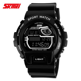 Multifunktions-Digital Armbanduhr LCD mit PU-Bügel-Nickel geben frei
