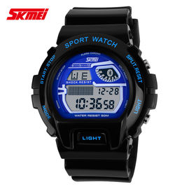 Multifunktions-Digital Armbanduhr LCD mit PU-Bügel-Nickel geben frei