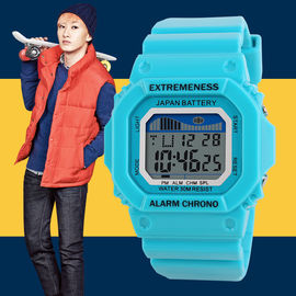 Bunter Unisex- Sport-Multifunktions-Digitaluhr mit Warnung
