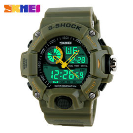 30m analoge Uhr-Sport-Uhren wasserdichter Schock-Multifunktions-Digitaluhr LCD