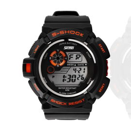 Chronograph EL-Hintergrundbeleuchtungs-Multifunktions-Digitaluhr des Wasser-5OM beständige