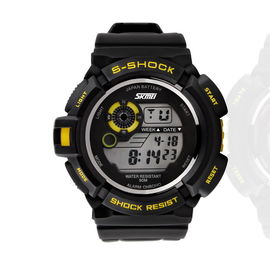 Chronograph EL-Hintergrundbeleuchtungs-Multifunktions-Digitaluhr des Wasser-5OM beständige