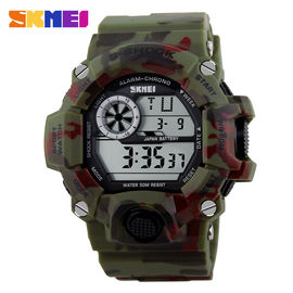 Militär- Multifunktions-Digitaluhr nationaler Camo-Entwurf mit grellem Licht