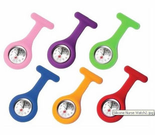 Flexible bunte Silikon-Krankenschwester-Uhr-weicher Silikon-Bügel ROHS