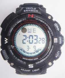Tiefe PU-Band dreifache des Sensor Casio-Art-Multifunktions-Digitaluhr-Tauchen-30m