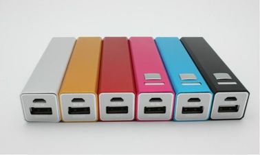 tragbare Energie-Bank Metall-2600mAh USBs, rotes rosa grünes silbernes Schwarzes