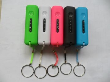 tragbare Energie-Bank 2600mAh USB mit LED-Licht, rot/Rosa/Grün