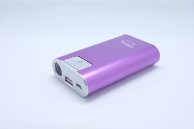 Tragbare Energie-Bank 6600mAh Digitalkamera-Metall-USBs mit LED-Fackel