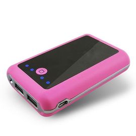 Universal-ABS Zylinder-Energie-Bank für Smartphone, weiß/Blau/Rot