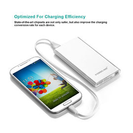 Schneller Aufladungs5000mah 5v 1A Ertrag der weißen kompakten Samsung Galaxy USB-Energie-Bank