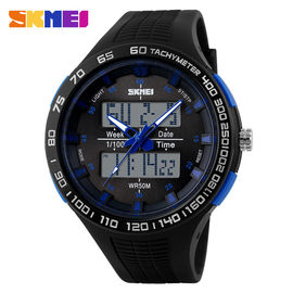 Ursprüngliche wasserdichte analog-digitale Uhr PU-Bügel-50M tief für Eignungs-Sport-Liebhaber