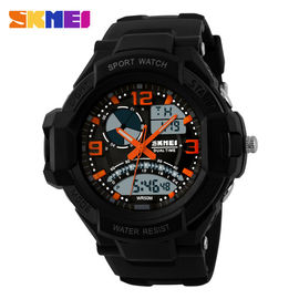 Multifunktions-Digitaluhr der Männer, analoge LCD-Chronograph-Sport-Quarz-Armbanduhr