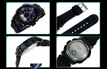 Analog-digitale Armbanduhr mit 5 ATM, ABS Kasten LCD-Anzeigen-Armbanduhren