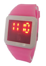 Der Kindquadratische LED Uhr Digitaluhr-Silikon-Band-morgens P.M. für Geschenk