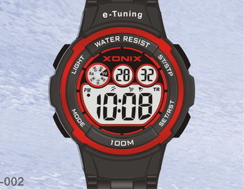 Wasserdichter runder sportlicher Selbst, der Digital-Armbanduhren für Frauen kalibriert