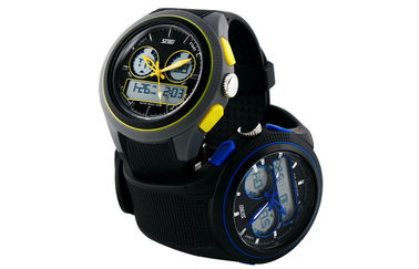 Analog-digitale Armbanduhr Damen-Round Multifunction mit stündlichem Glockenspiel