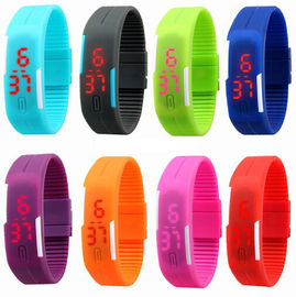 Armbanduhr Touch Screen Silikon-LED Digital, rotes Licht führte Digital-Armbanduhr