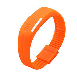 Armbanduhr Touch Screen Silikon-LED Digital, rotes Licht führte Digital-Armbanduhr