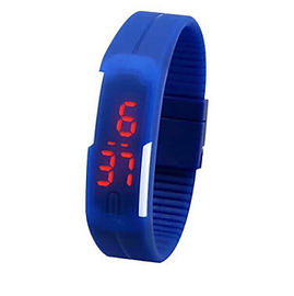 Armbanduhr Touch Screen Silikon-LED Digital, rotes Licht führte Digital-Armbanduhr