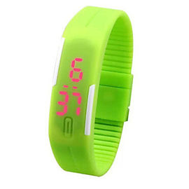 Der Männer/der Frauen Armbanduhr-rotes Licht-Sport Digital die PU-Band-LED Digital
