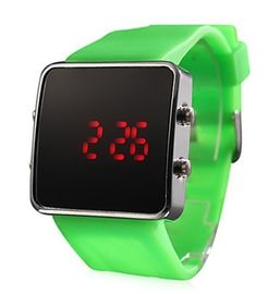 Kühle Armbanduhr der Noten-LED Digital mit Stahlfall Stainess, LED-Spiegel-Uhr