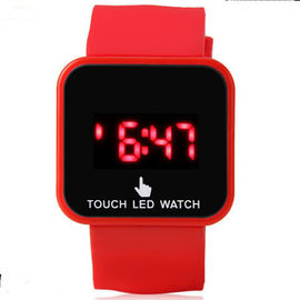 Purpurrote Armbanduhr LED Digital für Mädchen-Kunststoffkoffer-+ Silikon-Manschette Soem-ODM