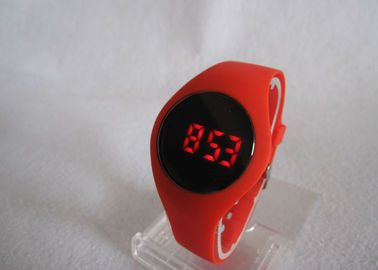 Rote modische kühle Silikon-Touch Screen Digital-Armbanduhren für Frauen