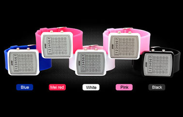 LED-EL-Hintergrundbeleuchtungs-Digital-Armbanduhr, Taschenrechner-Skala-Spiegel-Uhren