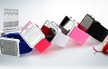 LED-EL-Hintergrundbeleuchtungs-Digital-Armbanduhr, Taschenrechner-Skala-Spiegel-Uhren