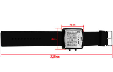 LED-EL-Hintergrundbeleuchtungs-Digital-Armbanduhr, Taschenrechner-Skala-Spiegel-Uhren