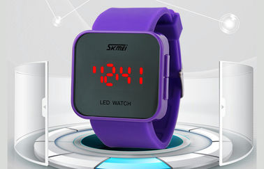 Digitaluhr Wommens rosa ABS Armbanduhr 1 Kasten-LED ATM-Wasser-beständiges