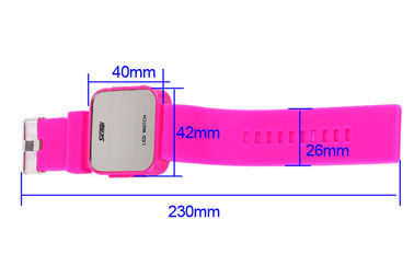 Digitaluhr Wommens rosa ABS Armbanduhr 1 Kasten-LED ATM-Wasser-beständiges