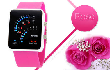 Schwarzes 12/24 Armbanduhr-Legierungs-Kasten der Stunden-LED Digital für Jugend