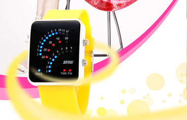 Schwarzes 12/24 Armbanduhr-Legierungs-Kasten der Stunden-LED Digital für Jugend