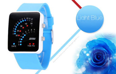 Schwarzes 12/24 Armbanduhr-Legierungs-Kasten der Stunden-LED Digital für Jugend